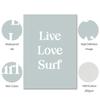 Artă Murală Poster Galerie Placă de Surf Boho Fotografie Marină Culori Pastel Peisaj Turism Pictură pe Pânză Cameră Decor Acasă
