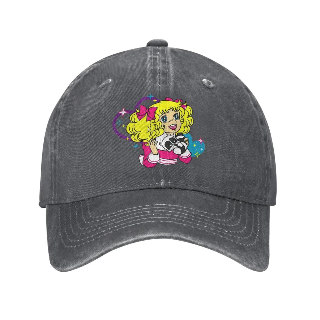 Candy Candy Cartoon Sakura & Kero Casual Baseball Cap For Couple Women Summer Running Trucker Hat Classic Sun Visor Snapback Cap