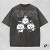 Metal Chiikawa Shirt, Soft Graphic Tee with Cute Metal Design, Comfort Colors Casual Wear for Fans, Perfect Gift for Anime & Kawaii Lovers