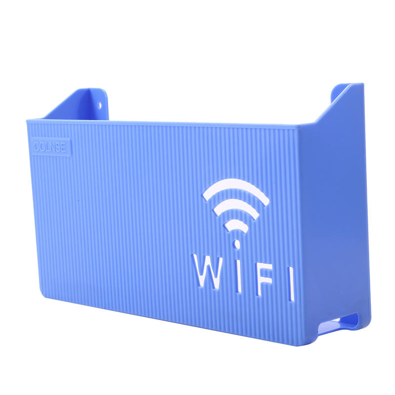 Wireless Wifi Router Shelf Storage Box Wall Hanging ABS Cable Power Bracket Organizer Box Household Living Room Decoration