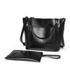 Xiaoyan Women's Vintage Oil Wax Leather Tote Bag