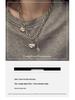 Sweet Spicy Girl Titanium Steel Heart Necklace – Non-Fading Light Luxury Hip Hop Choker 2024