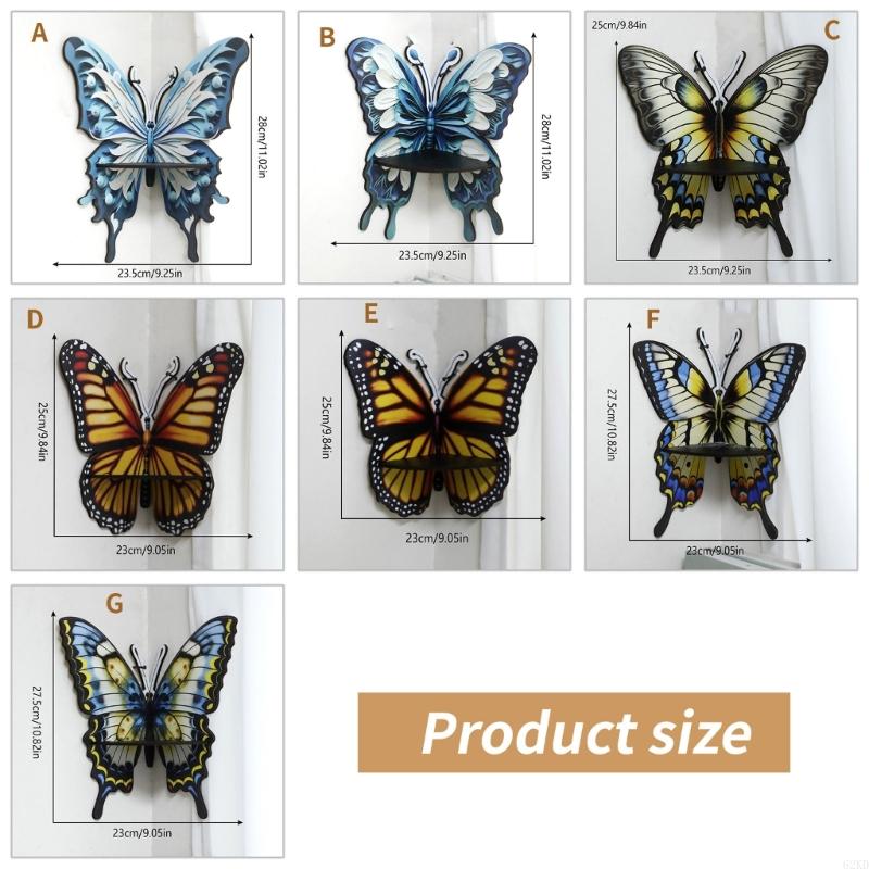 62KD Artistic Butterfly Crystal Shelf for Collectibles and Jewelry Display