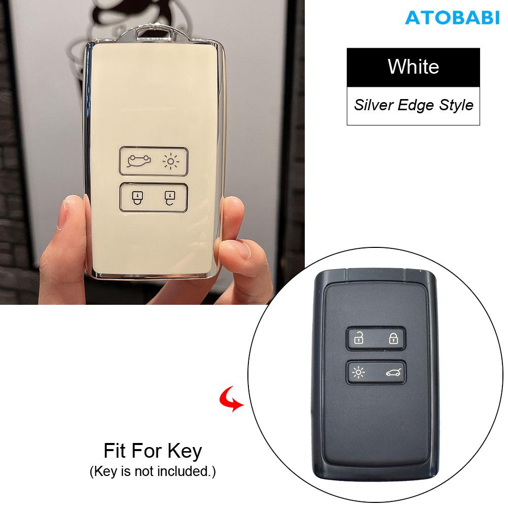 Tpu Car Key Case Remote Fobs Cover Keychain Auto Accessories For Renault Kadjar Koleos Megane Clio Dacia Duster Sandero Stepway