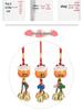 Cat Ceramic Wind Chime Doorbell Pendant - Small Hanging Ornament for Doors or Shop Openings