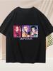 KPOP Demon Hunter Girl Group Merch Zoey Mirala Short Sleeve Printed Unisex Summer Versatile Cotton T-shirt Fashion Trend