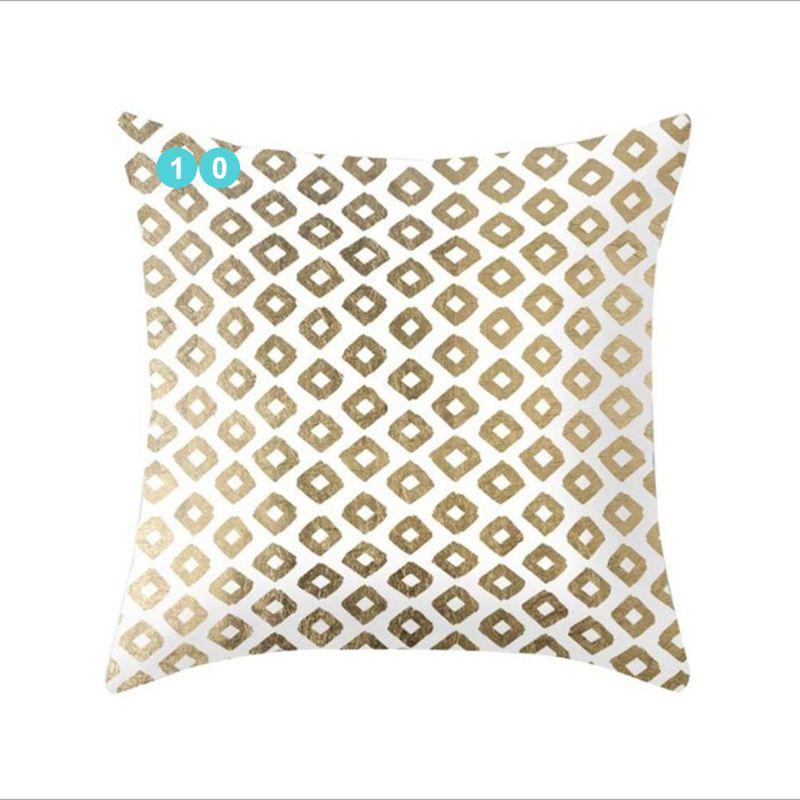 Luxurious Gold Pattern Jeanette Cloth Cushion Cover For Stylish Home Decor