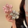 Exaggerated Large Satin Hair Scrunchies Flower Shape Exaggerated Hair Ring  Women