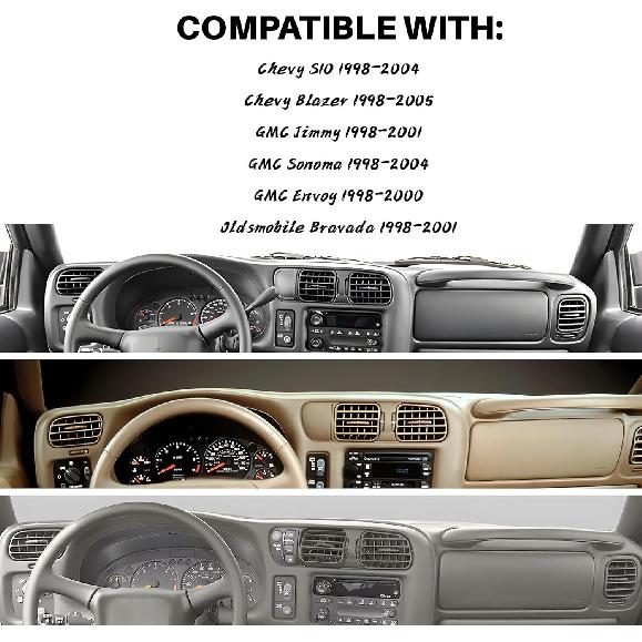 Dash Cover  Fit For Chevy Chevrolet Blazer 1998-2005/S10 1998-2004 / GMC Jimmy 1998-2001 / GMC Sonoma 1998-2004 Dashboard Cover Dashcover Dash Mat