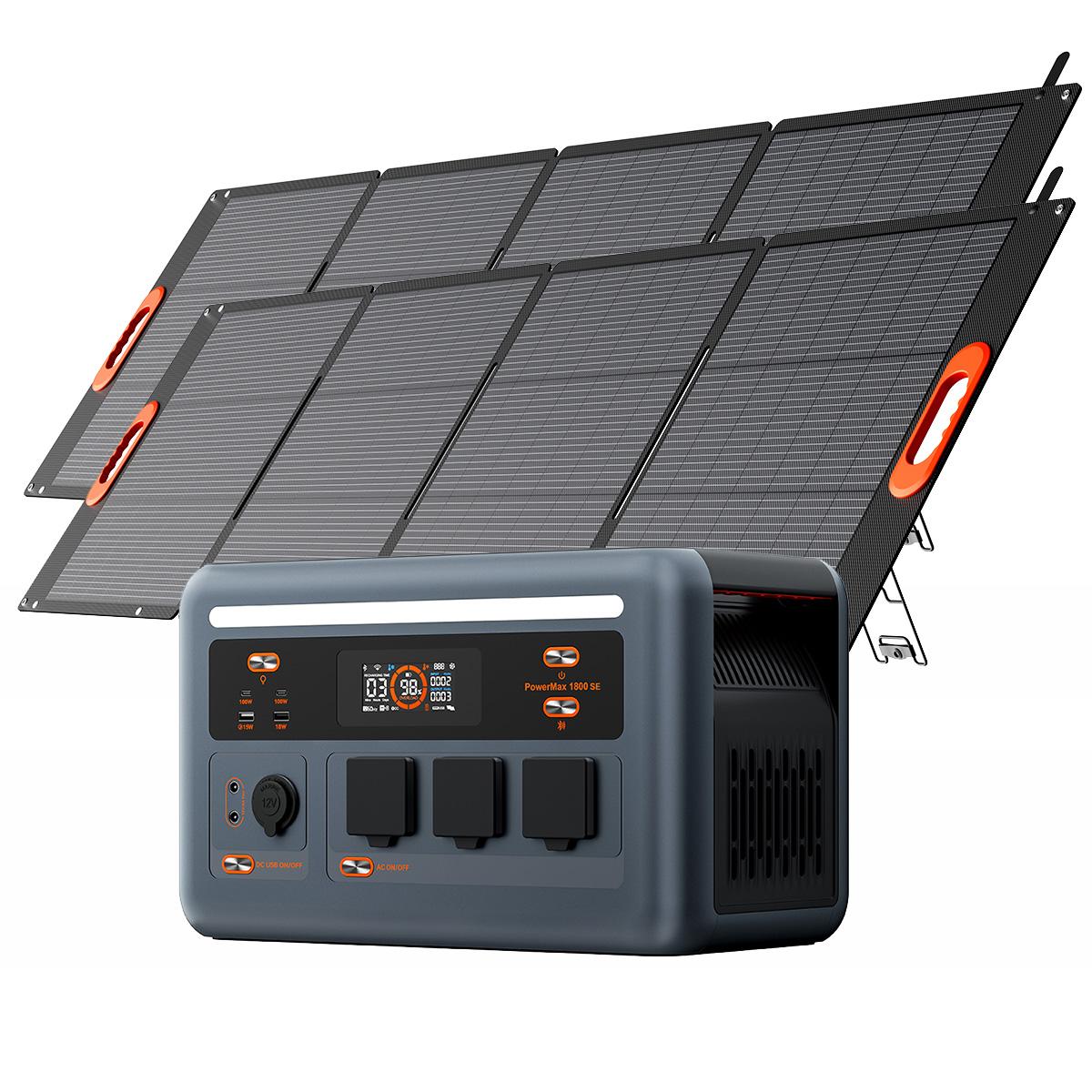 Blackview OSCAL PowerMax 1800W Stație de alimentare portabilă 1024Wh LFP 2*PM200 Plus negru