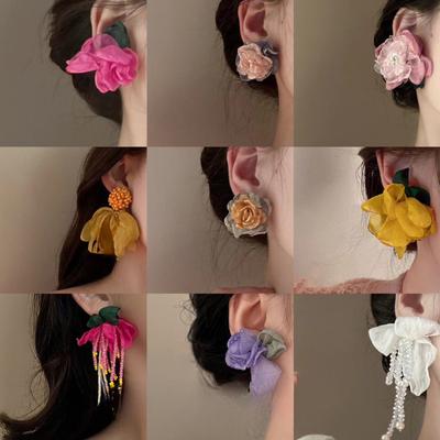 GemChic Women's Earrings Ear Stud Floral Collection Earrings Sweet Studs Trendy Cool Earrings Birthday Christmas Jewelry Gift