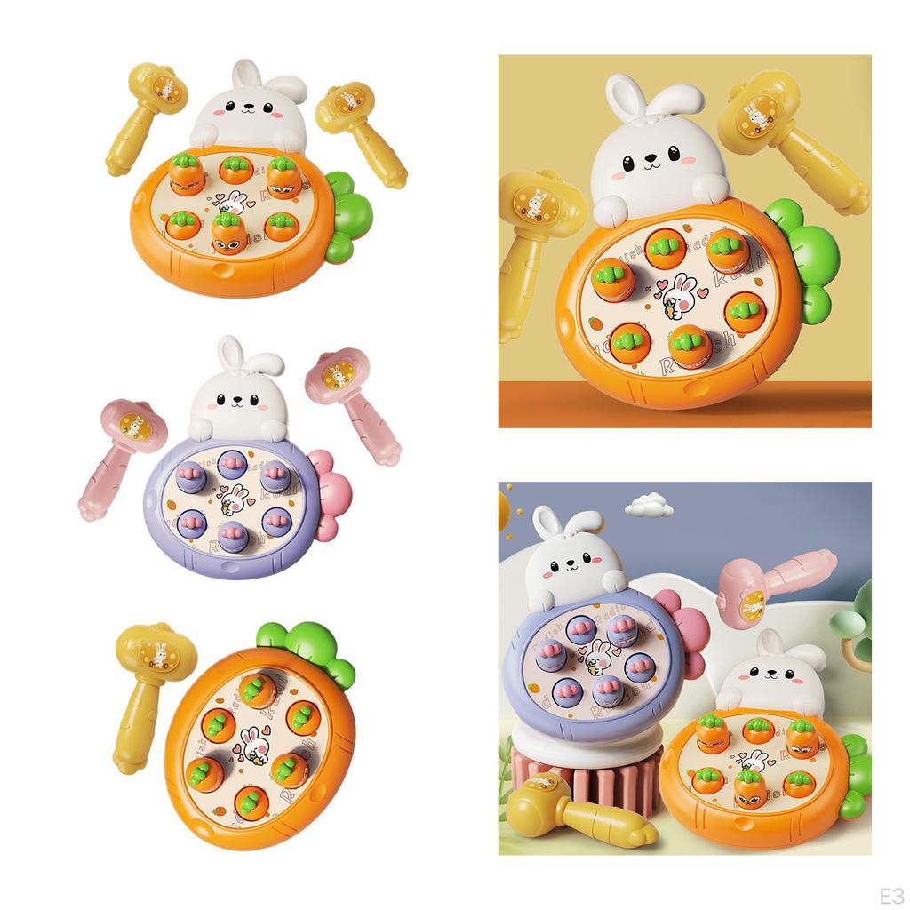 Hammering Pounding Toys Early Developmental Toy Cartoon whack a carrot Game for Education