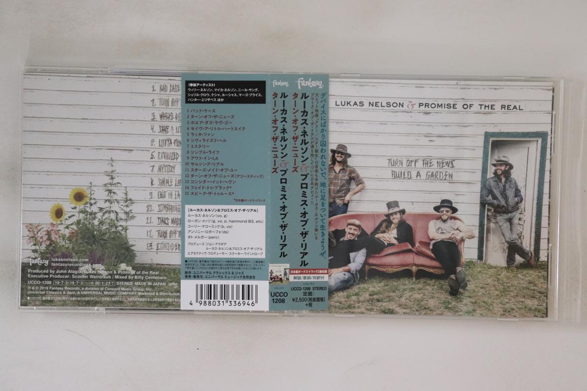 

CD LUKAS NELSON PROMISE OF THE REAL Turn Off The News Build A Garden UCCO1208 FANTASY 2019 Japan Obi Rock Used