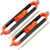 2Pcs Precise Contour Scribe Tool, Adjustable Contour Gauge Tool with Pencils and Lock, Woodworking Edge Corner Measuring Scribing Tool, Irregular