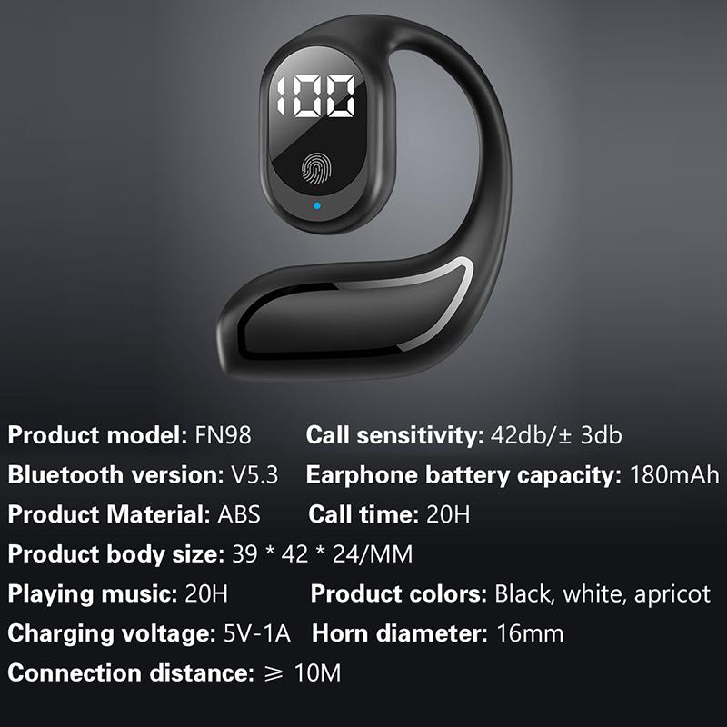 Wireless Headphone Bluetooth 5.3 Headset Hands-Free Noise Control Stereo Music Earphone With Mic For Xiaomi Iphone Samsung