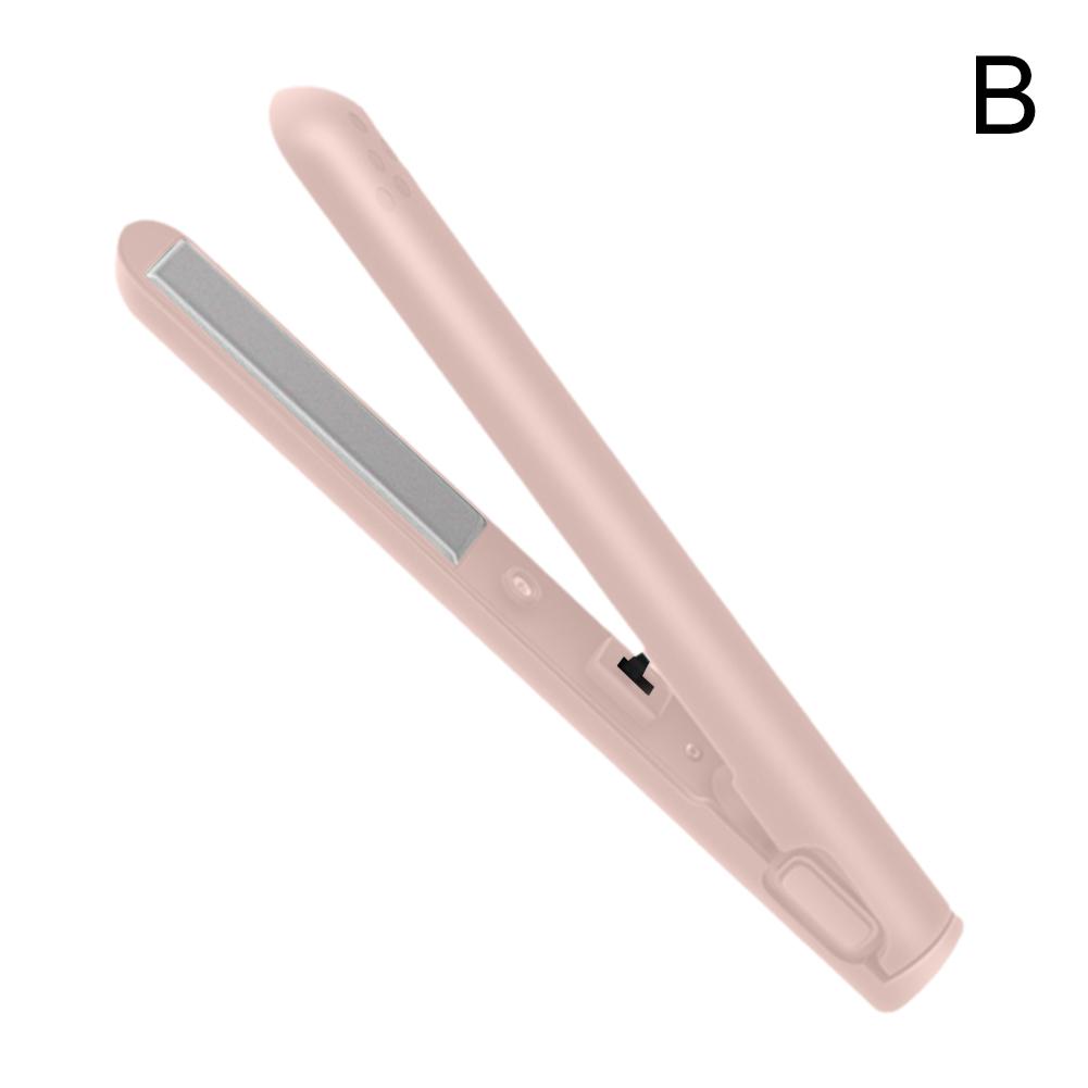 

Dual Use Ceramic Hair Clippers Women s Straightening Ironing Hair Stick Damage Free Bangs Hair Accessories Salon Tools розовый