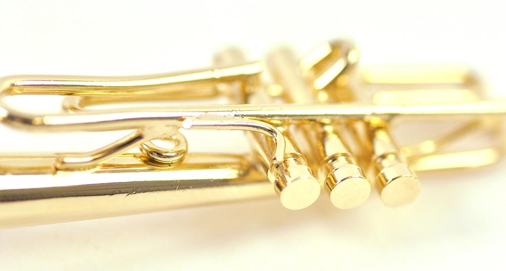 SUNRISE SOUND HOUSE Miniature Musical Instrument Trumpet 1/12 Gold