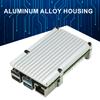 For Raspberry Pi 4 Model B Aluminum Alloy Case Shell Enclosure with Cooling Fan with Silicone Thermal Pads Metal Housing