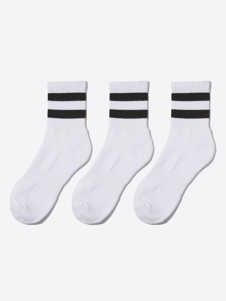 [Standard] Sports 3-Pack Middle Socks HPAO3EA925