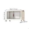 Foldable Storage Cabinet Fashion Portable for Farmhouse Drawing Room Kitchen White 1 Layer 45 Cm