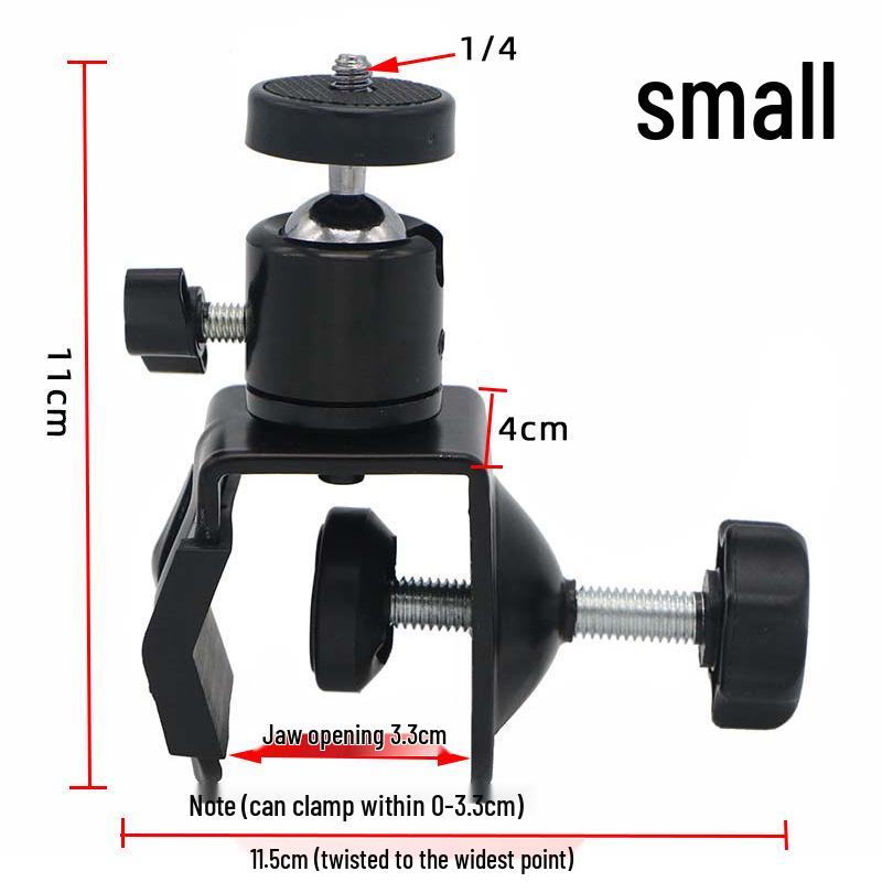 U-Shaped Multi-Functional Phone Clip with 360° Rotating Ball Head