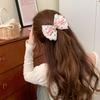 Bow Hair Clip Lace Bowknot Ribbon Hairpin Women Flower Embroidery Barrettes Fashion Girls Ponytail Clip Hair Accessories Gift