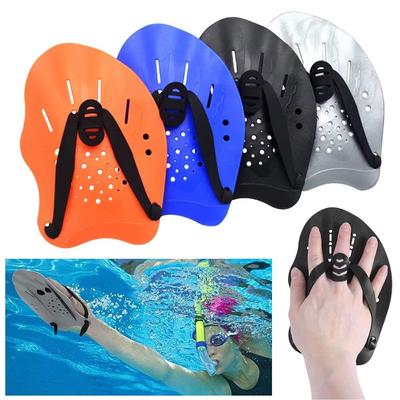1Pair With Silicone Straps Swimming Frog Paddle Adjustable Hands Fins Flippers  Swimming Training