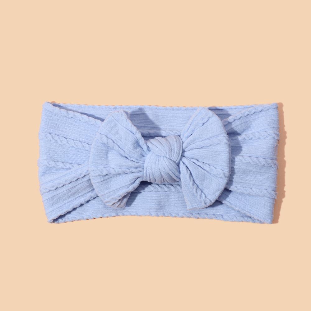 1 Pezzo Fascia per Testa Neonato per Bambine Lavorata a Maglia Elastica Turbante per Bambini Fiocchi per Bambini Morbido Nylon Cappelli per Bambini Accessori per Capelli 32 Colori