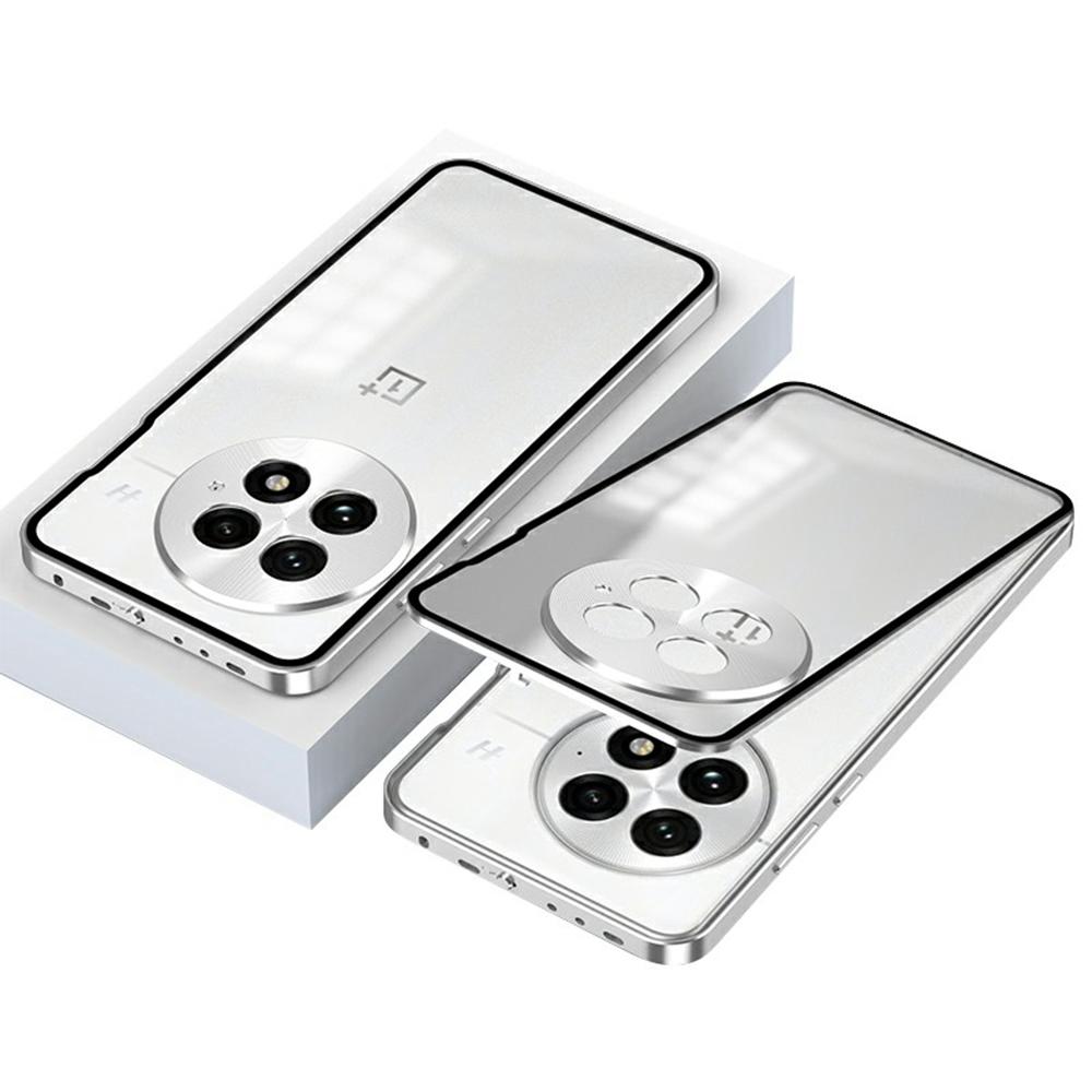 For OnePlus 13 Matte Case Aluminium Alloy+PC Phone Cover Pop-Up Snap Lock