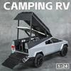 AKW1 1:24 Tesla Cybertruck Camping Wohnmobil Legierung Auto Modell Druckguss Spielzeugfahrzeuge Ton und Licht Kinderspielzeug Sammlerstücke Geburtstagsgeschenk