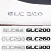 ABS Car Rear Sticker Alphabet Trunk Badge Decal Exterior for Mercedes Benz GLC63 GLC200 GLC260 GLC300 Auto Accessories