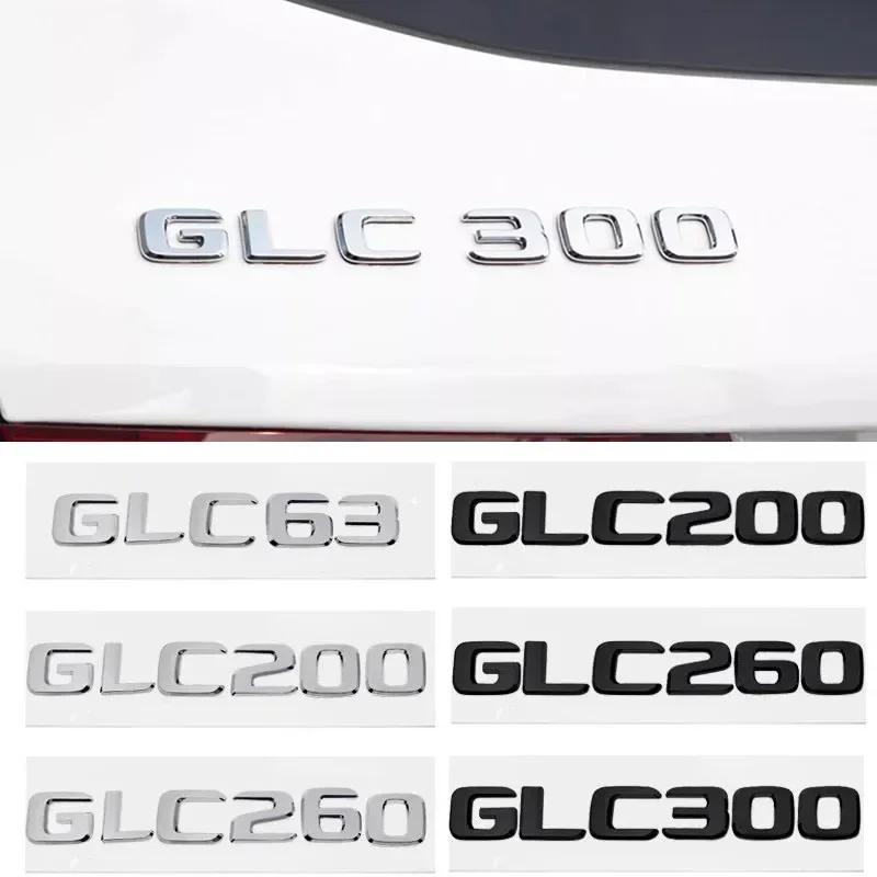 ABS Car Rear Sticker Alphabet Trunk Badge Decal Exterior for Mercedes Benz GLC63 GLC200 GLC260 GLC300 Auto Accessories