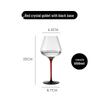 Elegant Handmade Red Wine Goblet Set