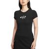 Sportswear Chill Knit Fitted Crew Neck Short Sleeve T-Shirt Women Tops Black HF9723010