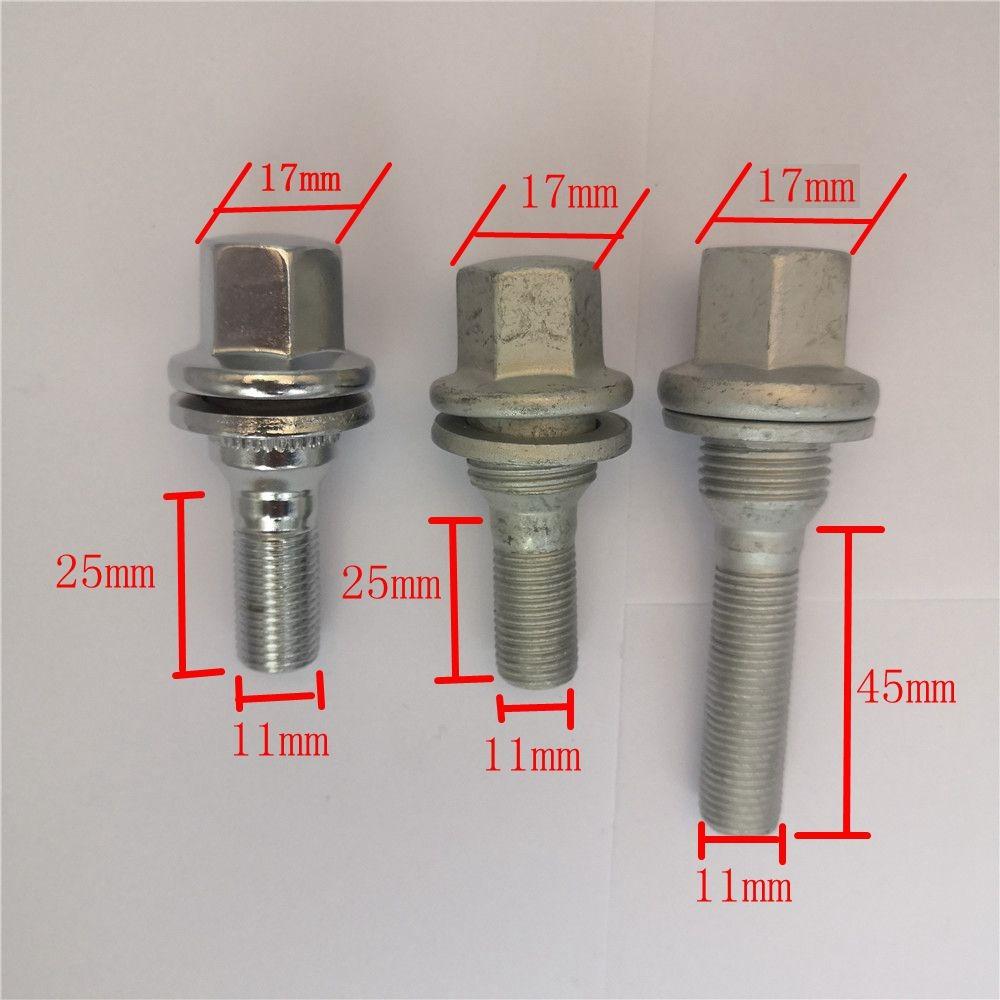 M12 x 1.25 ALLOY WHEEL EXTRA LONG THREAD BOLTS FLAT SEAT WASHER Bolt For Peugeot Citroen C4 C5