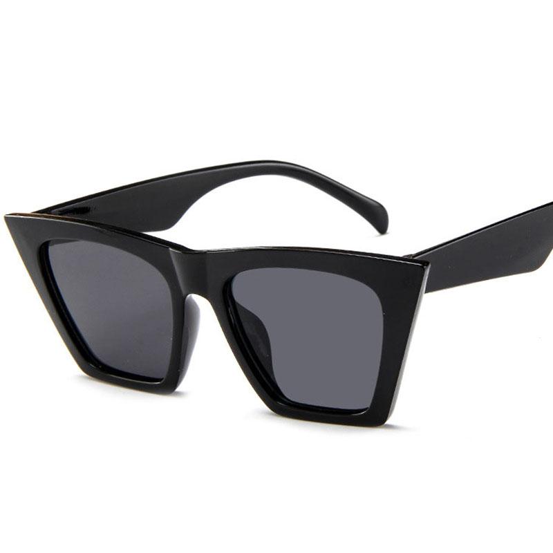 Överdimensionerade Fyrkantiga Glasögon Vintage Kattöga Solglasögon Dam/Herr Lady Solglasögon Klassiska Utomhus Resa Gafas De Sol