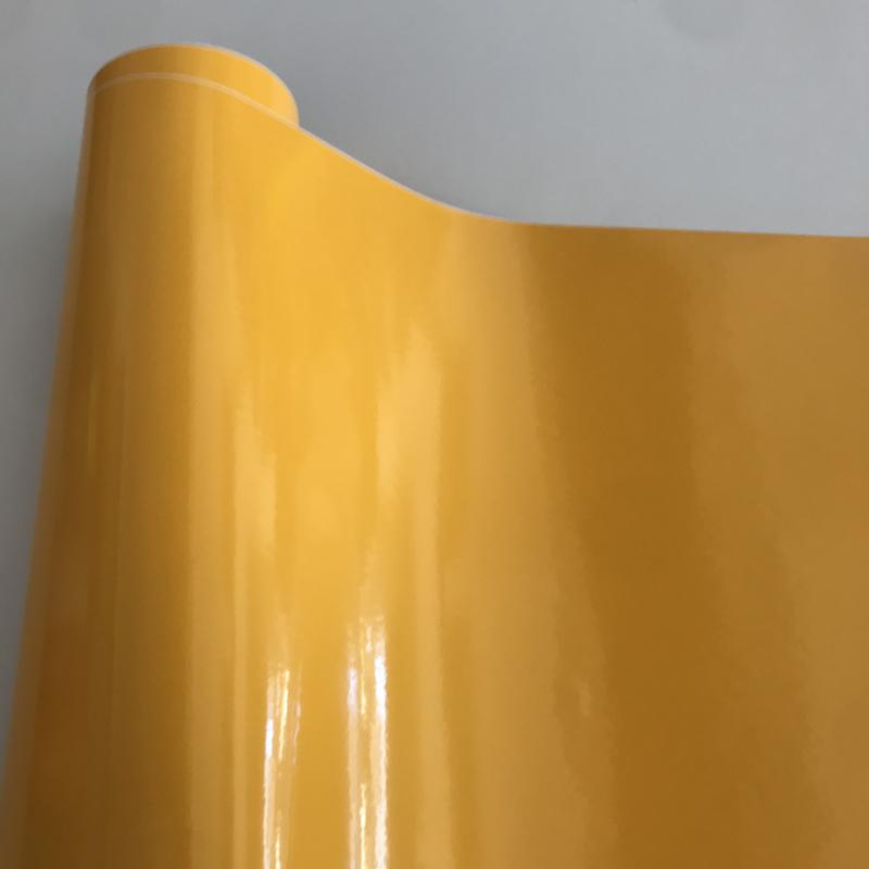Classic 16 Colors Shiny Gloss Vinyl Film Self Adhesive Glossy Car Wrap Foil With Air Bubble Free For Motorbike Car Sticker Decal