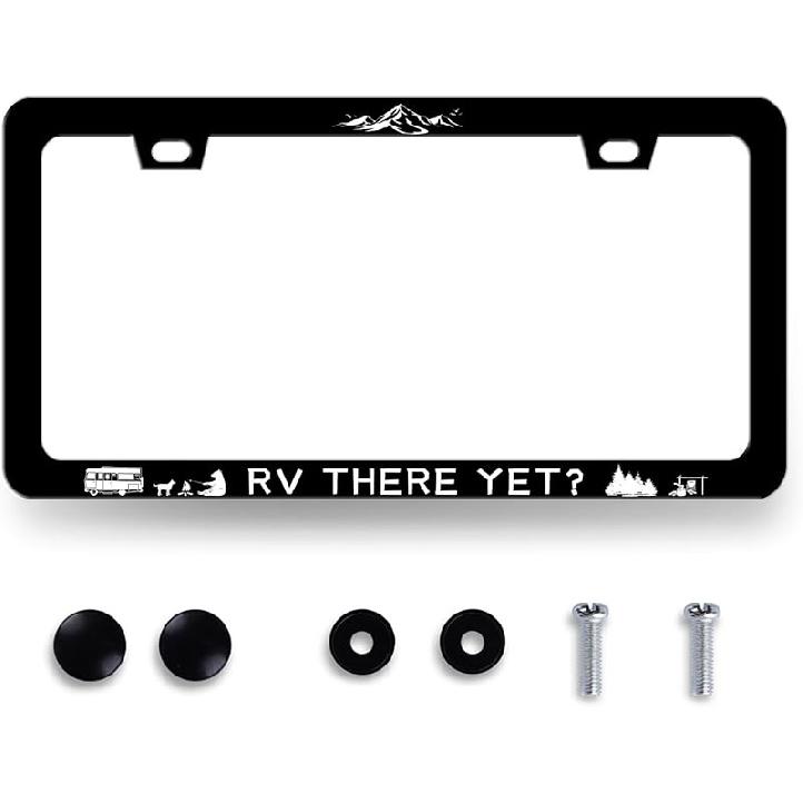 Pink Flamingo License Plate Frame Beautiful Glitter Animal License Plate Holder For Car Decorative Stainless Steel Colorful License Plate Flamingos