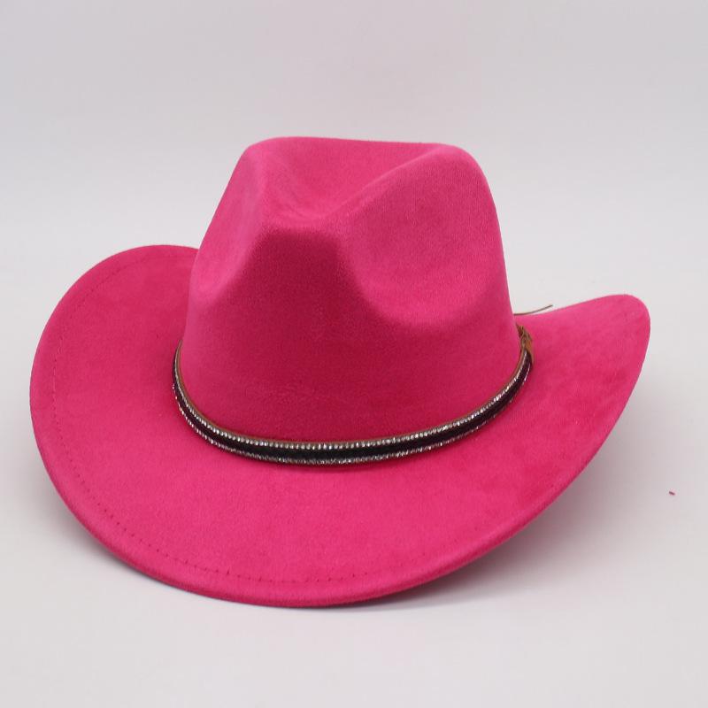 Outdoor men and women famous big-brimmed jazz hat spring and summer four seasons European and American style western suede denim top hat