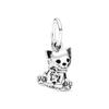 Animal Series Bead Dog Owl Turtle Fox Teddy Bear Dangle Charm Fit Original European 925 Sterling copper Bracelet DIYZircon Gift