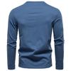 Polo Ralph Lauren 2025 Høst Ny Herre Broderi Casual V-hals Langermet T-skjorte Slim Fit Base Skjorte Ren Bomull T-skjorte Topp for Menn