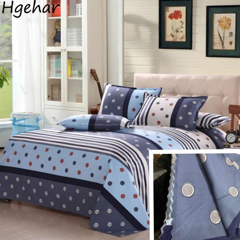 Bed Sheets Printing Twin Queen Full Size Nordic Style Plain Mattress Cover Breathable Durable Flat Sheet Bedspread Adults Simple