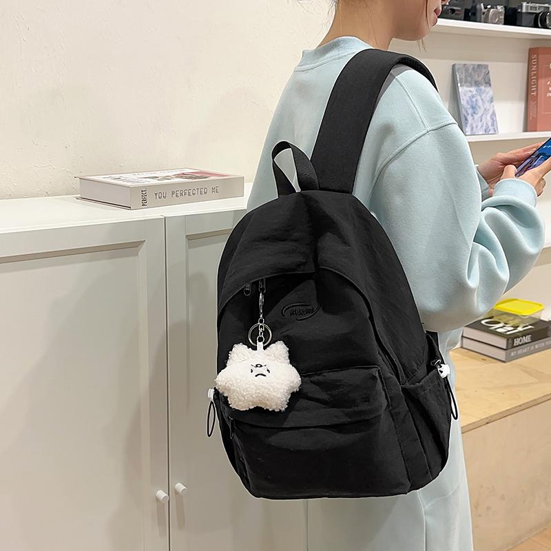 Damryggsäck Junior Senior Gymnasieelev Ryggsäck Lättviktig Enfärgad Reseryggsäck