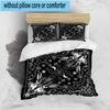 Skull And Serpent Design 3pcs Bedding,Including 1pc Duvet Cover And 2pcs Pillowcases Perfect for Christmas,Ideal for Bedroom, Dormitory
