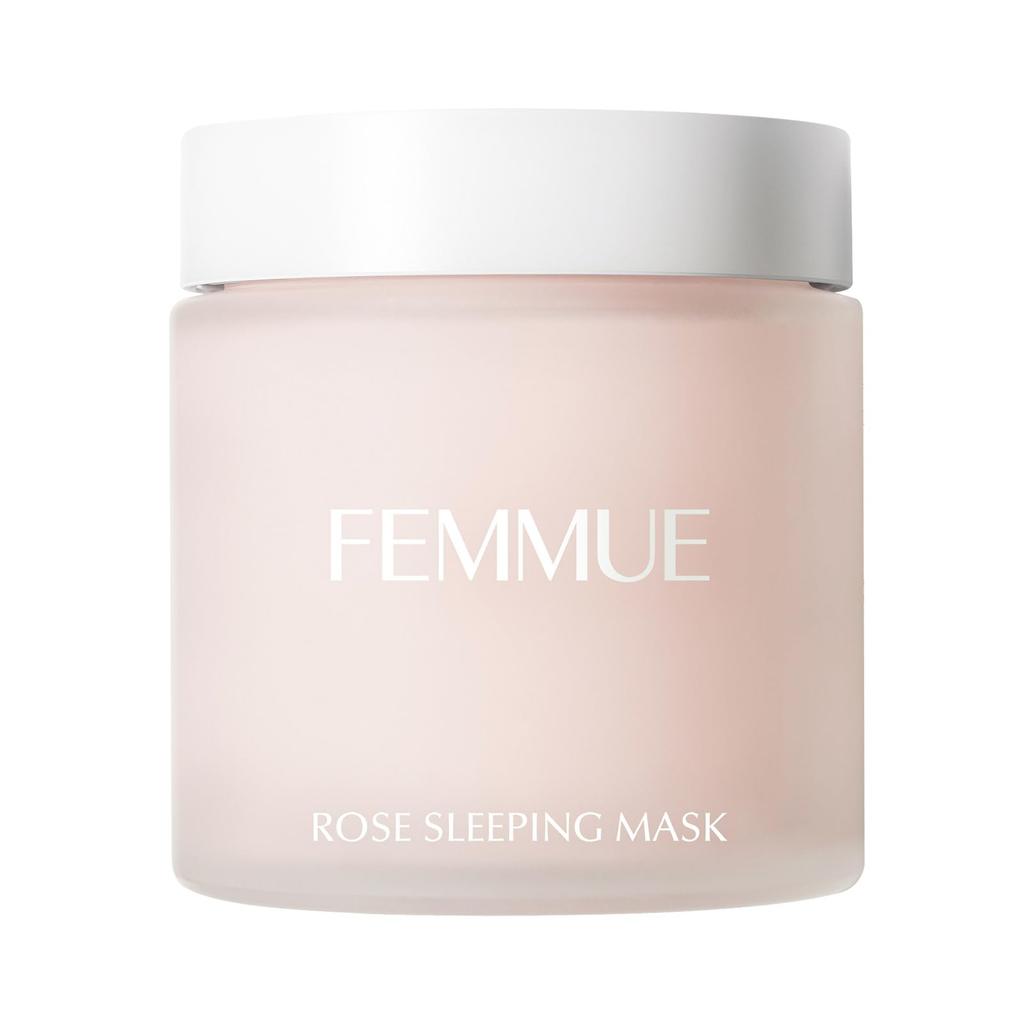 FEMMUE Rosenwasser Schlafmaske 100g GROSSE Größe auftragen und schlafen gehen Gesicht Feuchtigkeitscreme Hautpflege Offizielles japanisches Produkt Monate [Nur Maske]