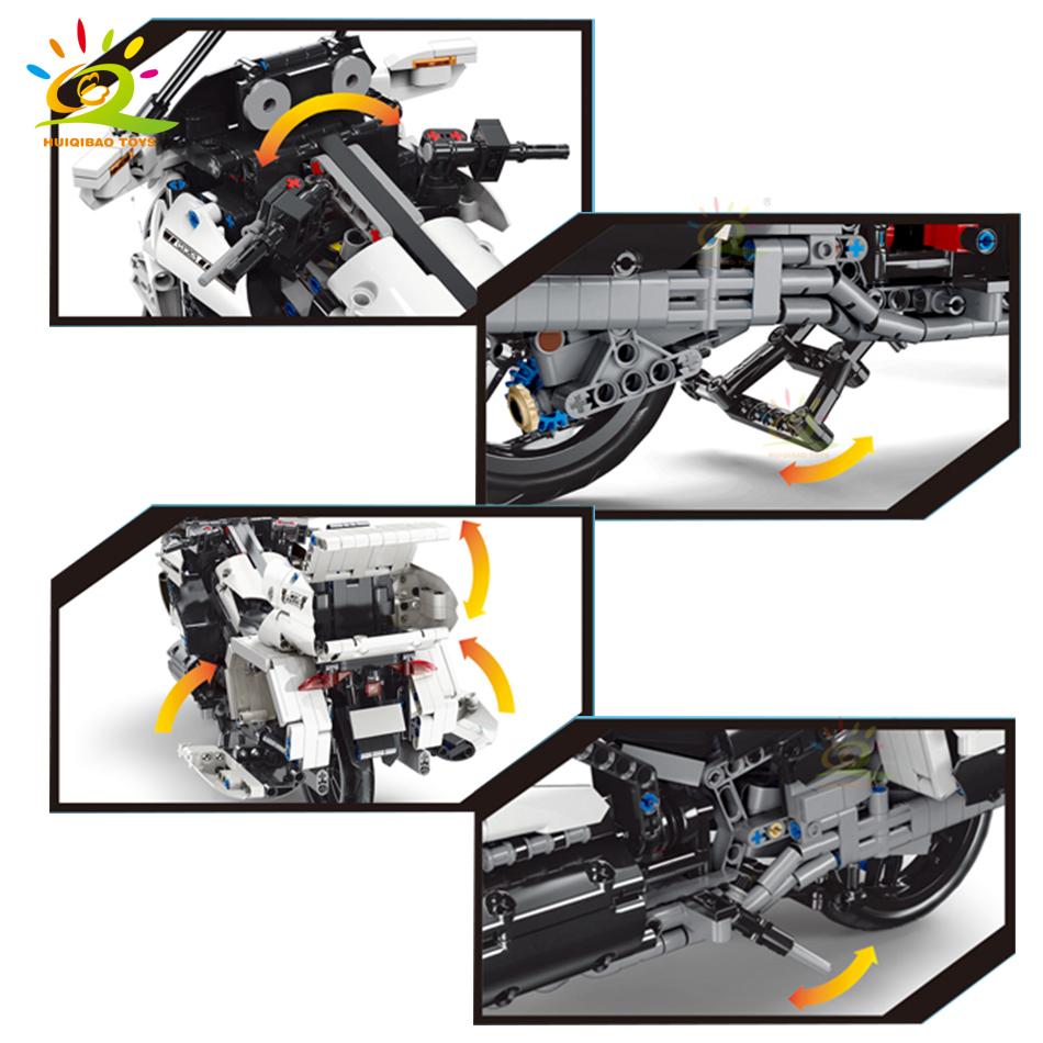 1328 Stücke Sport Touring Motorrad Tech Modell Bausteine Speed Champions Auto Ziegel Pädagogisches Spielzeug für Kinder