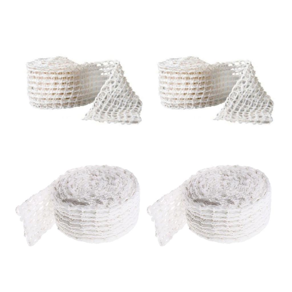 Set of 4 Net Roll Durable Meat Net Food Rope Net Versatile Cooking Accessories Elasticity Rope for Meat Packaging