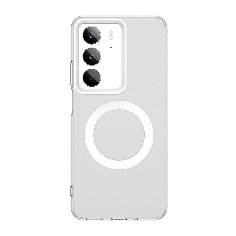 Για Realme C75 Θήκη Κάλυμμα Realme C75 Capas Πίσω Μέρος Τηλεφώνου Ασύρματη Φόρτιση Δακτυλιοειδής Μαγνητική Ματ Διαφανής Θήκη OPPO Realme C75