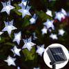 New 5/7/12M Solar Star String Lights Outdoor  Solar Powered Fairy Lights  Christmas Patio Garden Yard Porch Wedding Decor