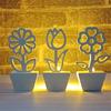 Silicone Mold for Crafting Unique Floral Decorations Flower and Flower Pot Base Sculpture Candle Making Casting Mould